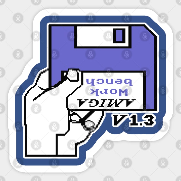 Amiga Workbench - Insert Disk Sticker by Meta Cortex